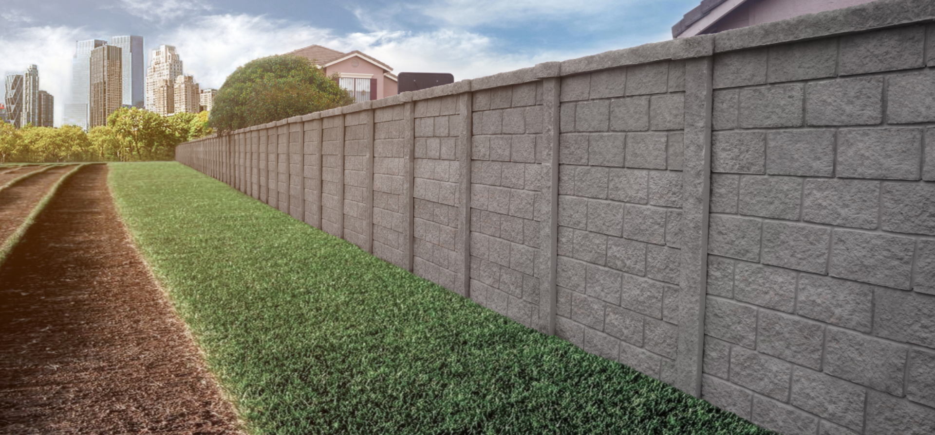 Blockcrete precast concrete wall