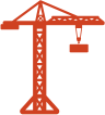 Red crane icon