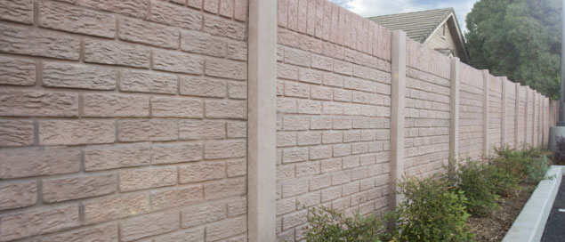 Rusticbrick precast concrete wall