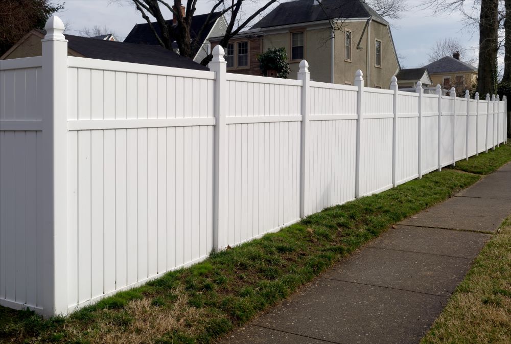 White wood fence