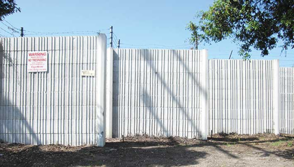 White security fence