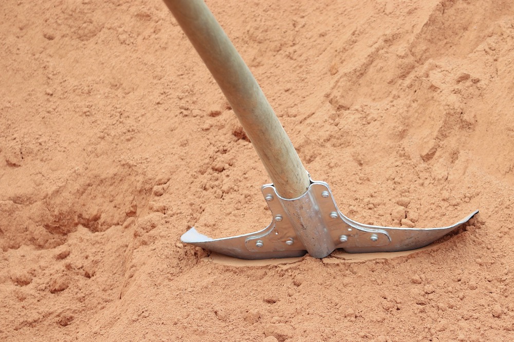 Shovel and soil